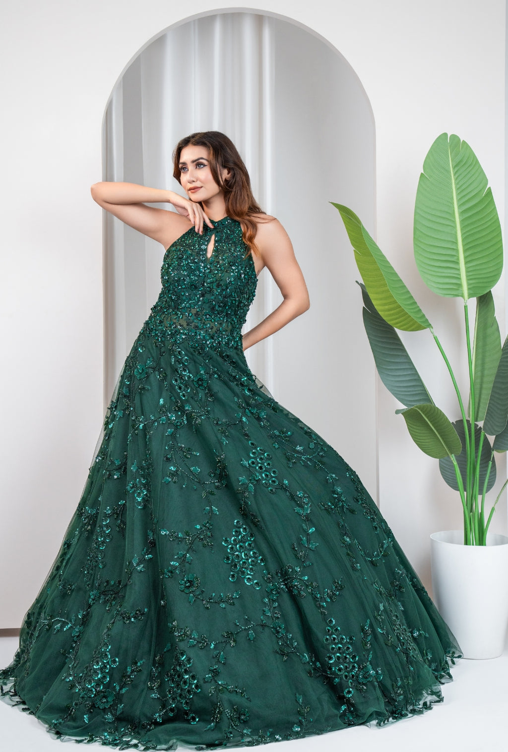 Emerald Enchant Gown