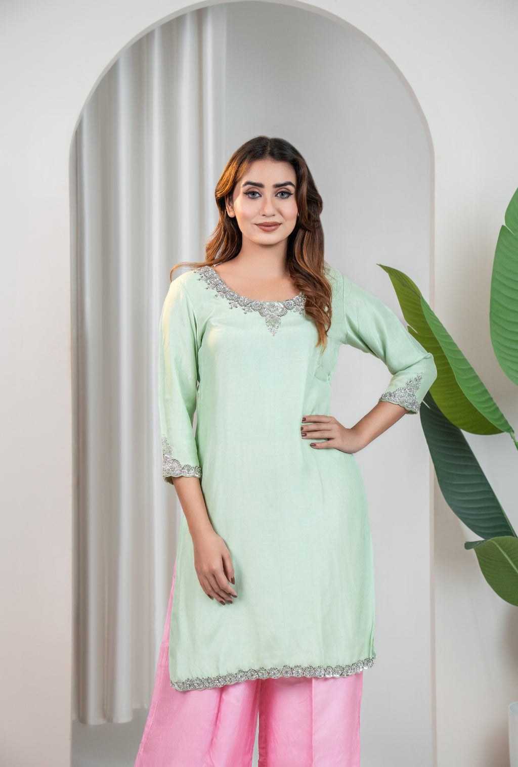 Mint Blush Kurta Set