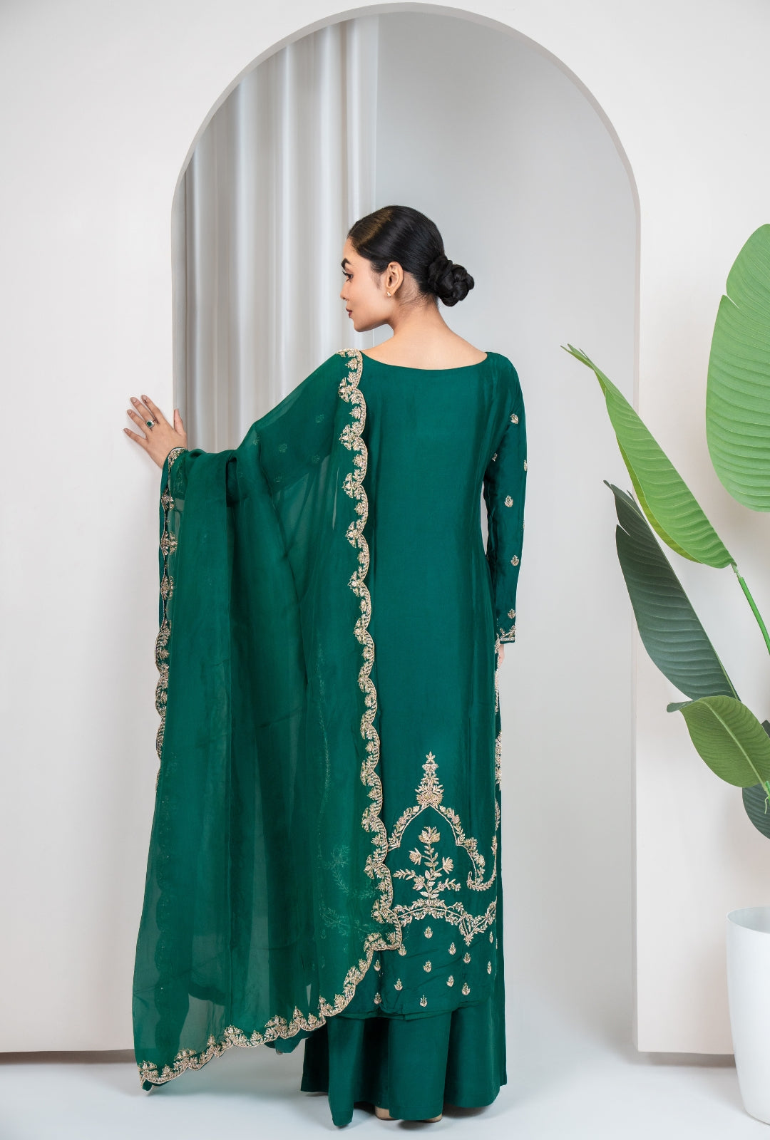 Emerald Zari Kurta Set